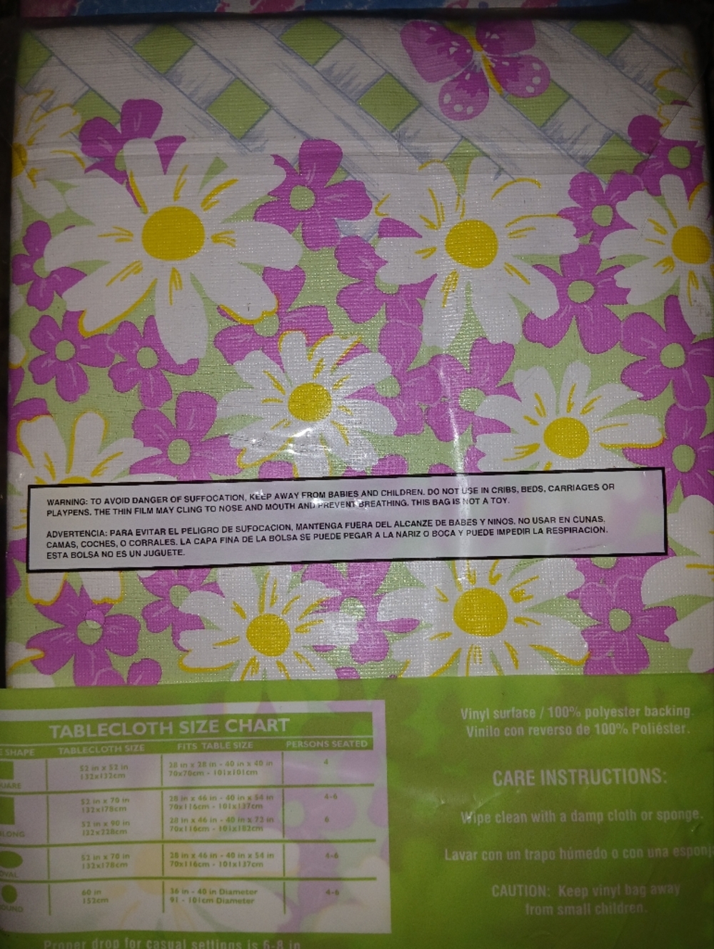Easter/Spring Vinyl Tablecoths, $8.00ea - Picture 4 of 7